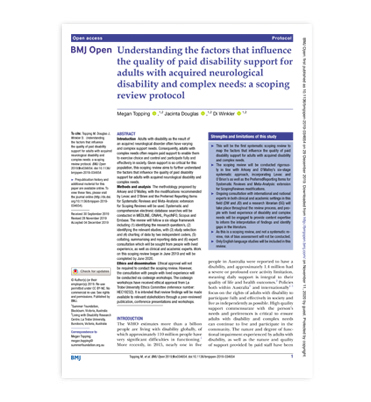 Disability Support Program Analysis Understanding The Factors That Influence The Quality Of Paid Disability ...
